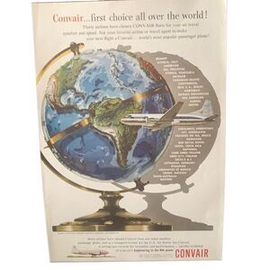 Vintage 1954 Convair First Choice All Over Ad Advertisement